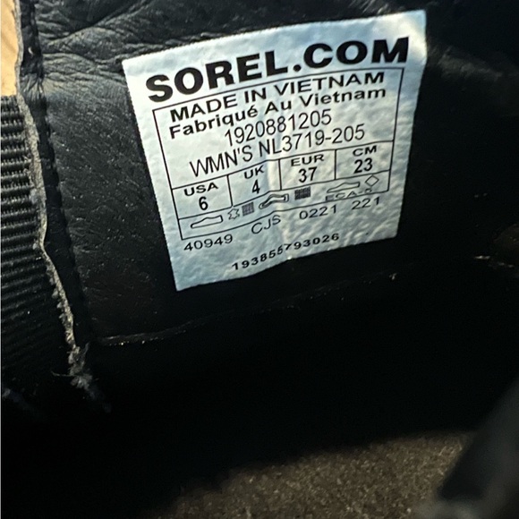 Sorel Emelie Chelsea Boot Blackened Brown Size 6 New - Picture 7 of 7